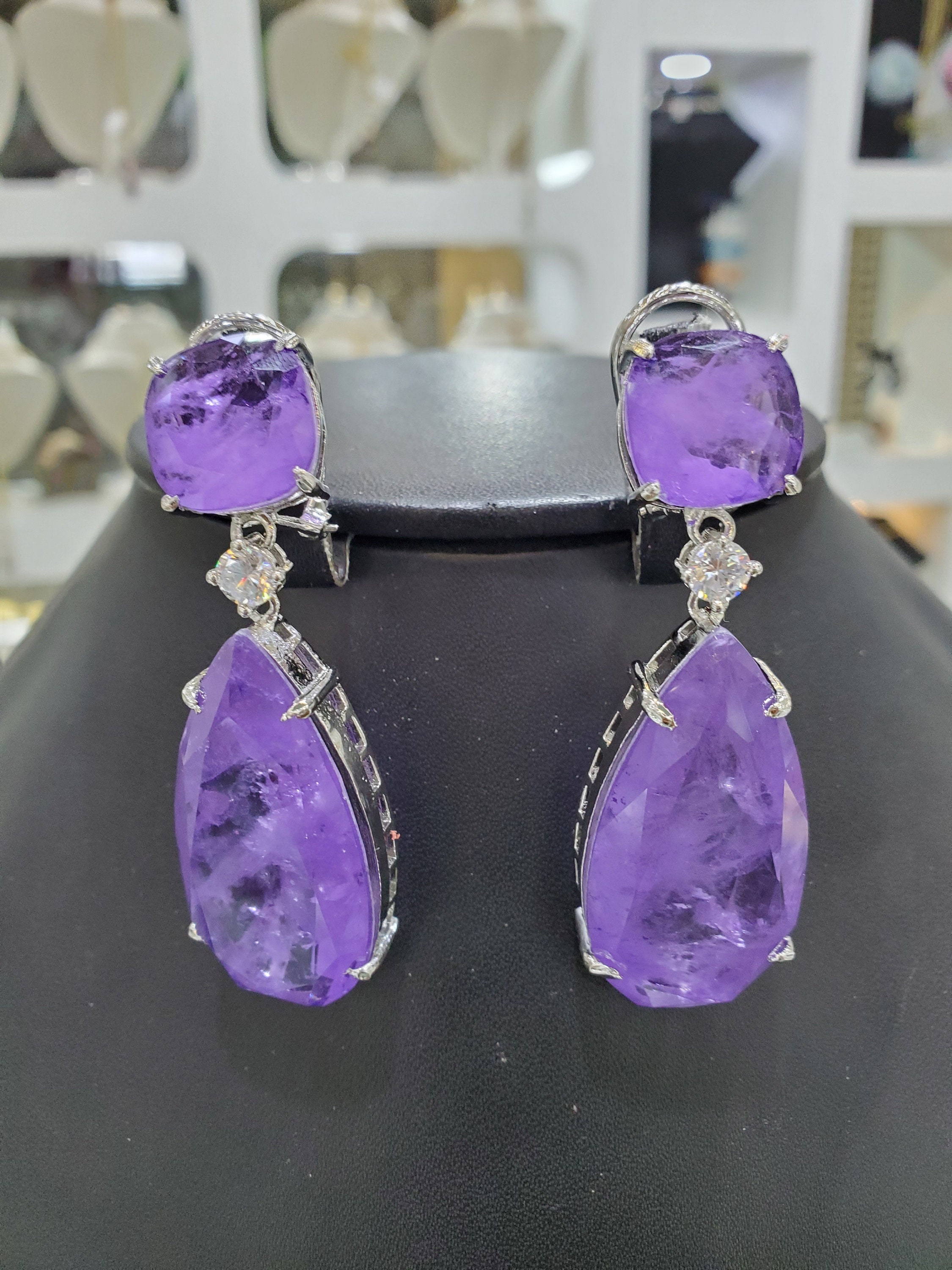 Buy forever new purple earrings in India @ Limeroad