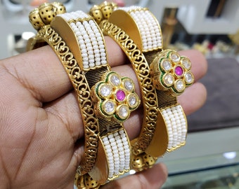 Kundan Polki Bangles,Sabyasachi Jewelry, Indian Jewelry, Kundan Jewelry, Polki jewelry,Bangles,Traditional Jewelry/Bollywood Jewelry