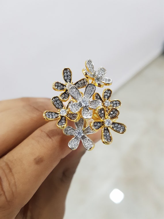 Buy Gold plated Gent's CZ stones Finger Rings Online|Kollam Supreme