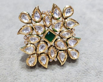 Sabyasachi Uncut Kundan Ring, Indian Jewelry Ring,Kundan Bridal Ring, Polki Ring Sabyasachi jewelry,Kundan Rings,Polki Rings,Kundan jewelry
