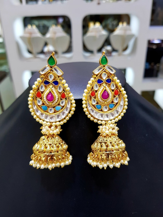Golden Brass Sabyasachi Jewellery, Festivals at Rs 525/pair in Mumbai | ID:  2851671130730