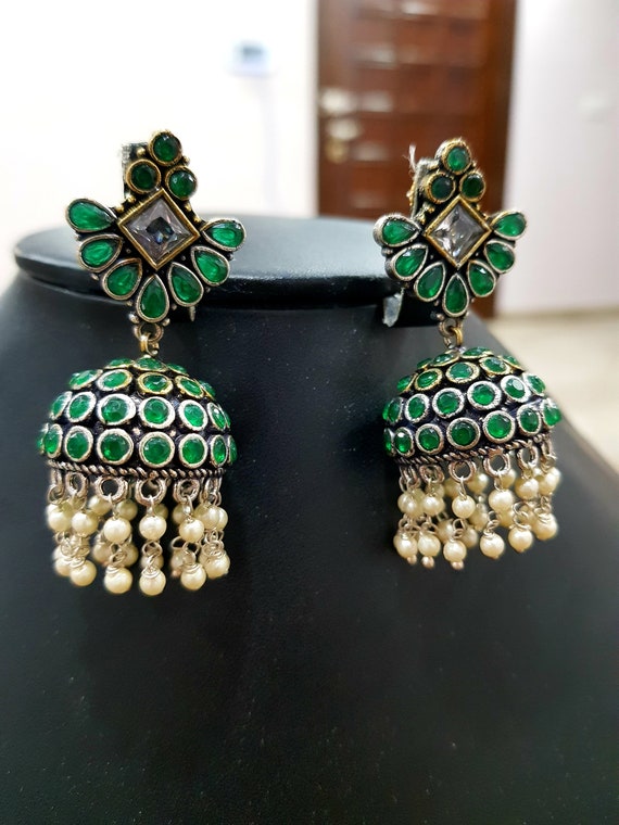 Elegant Two Step Stone Earrings | Mirana
