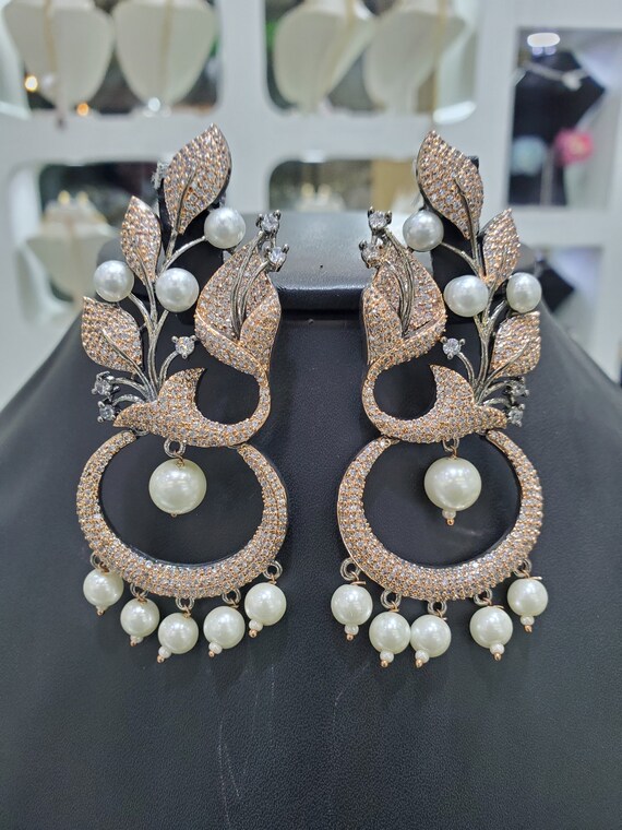 Black 2024 indian earrings