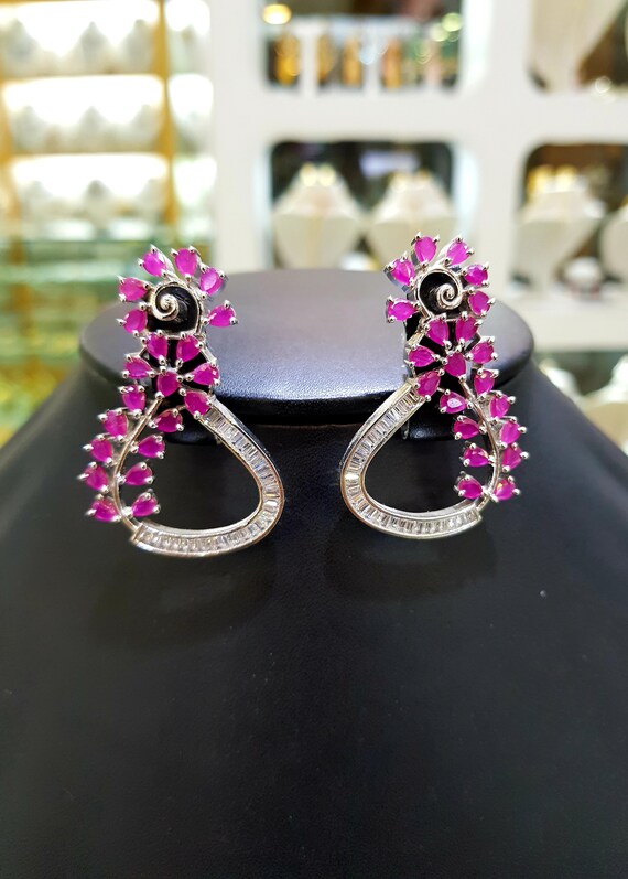 Cz chandelier best sale earrings