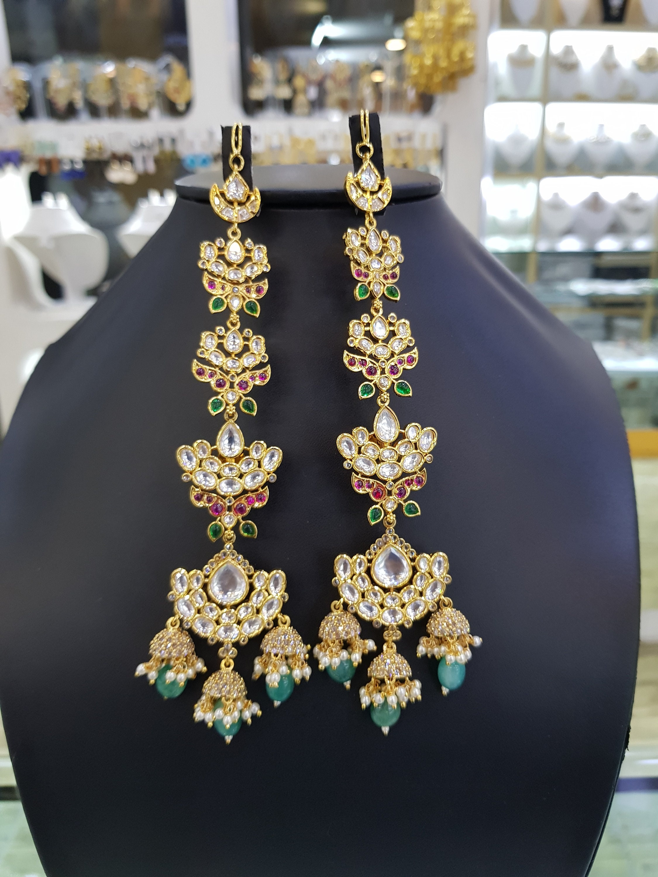 Chain Jhumka - Etsy Chain Jhumka - Etsy
