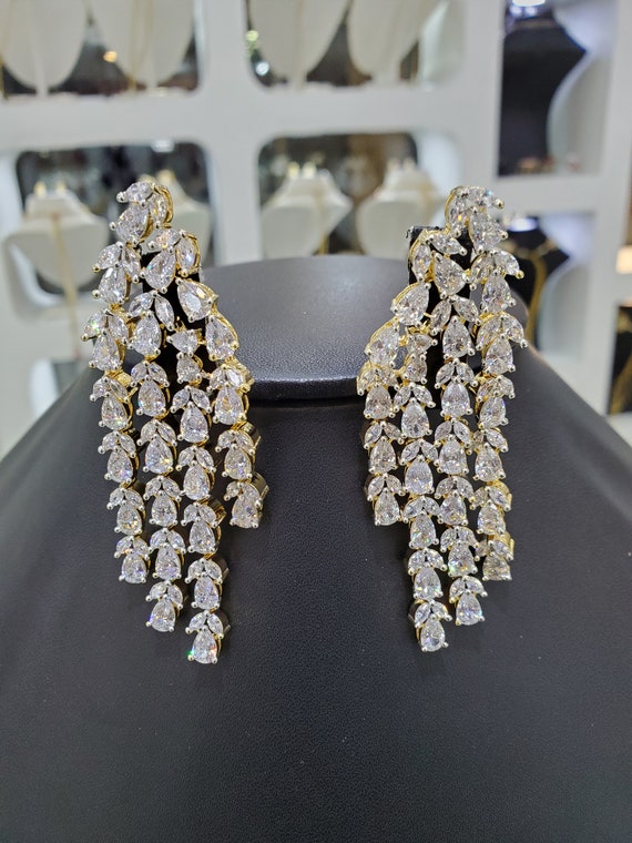 Long Metal Sequin Tassel Earrings Sweet Lovely Heart Elegant - Temu