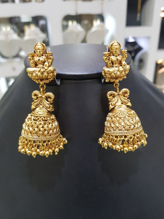 Exquisite Temple Jhumka Earrings - Add a Touch of Traditional Elegance to  Your Look J25723