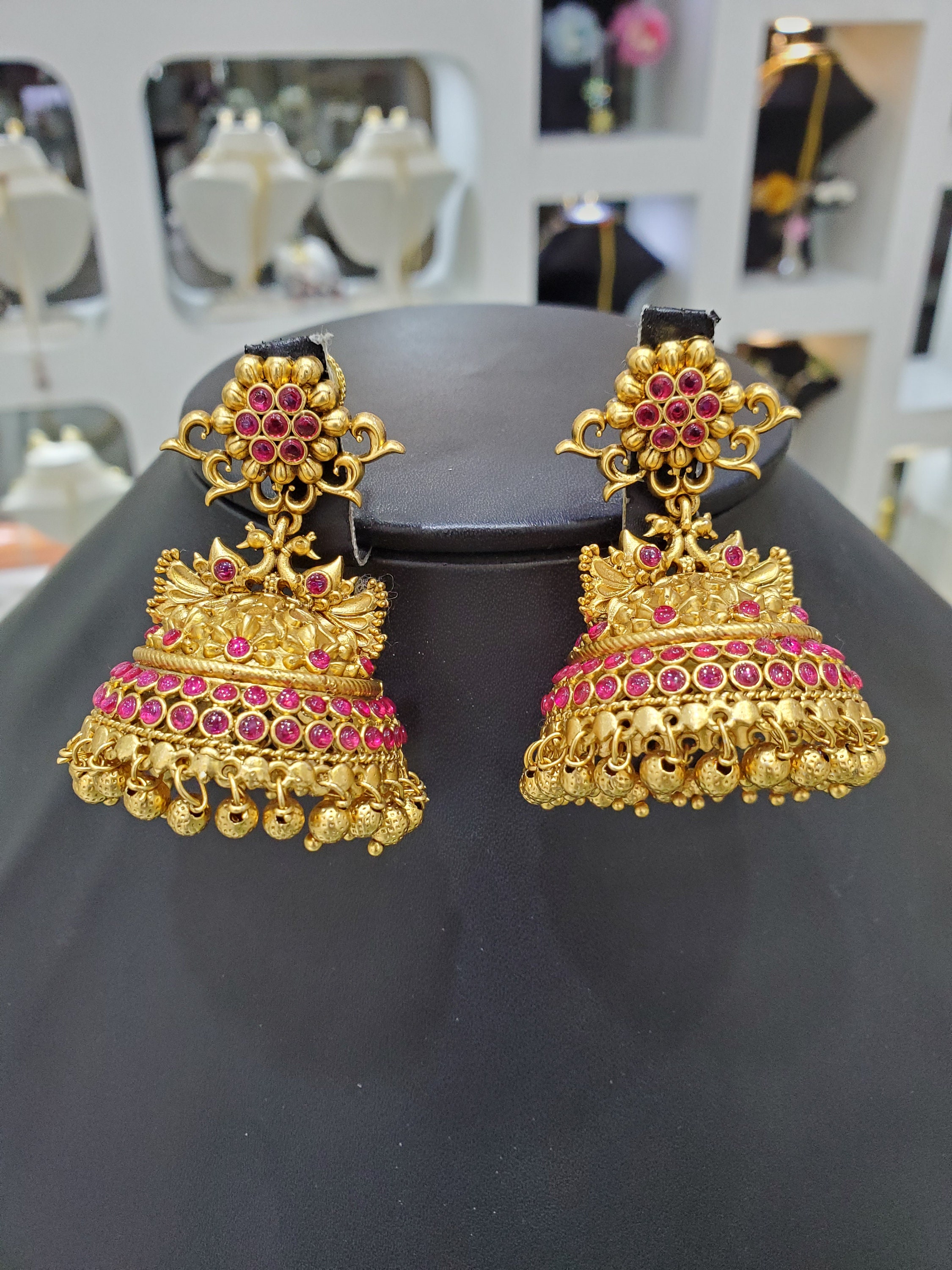 Buy Fida Ethnic Traditional Wedding Gold Kundan Drop Earrings For Women at  Amazon.in
