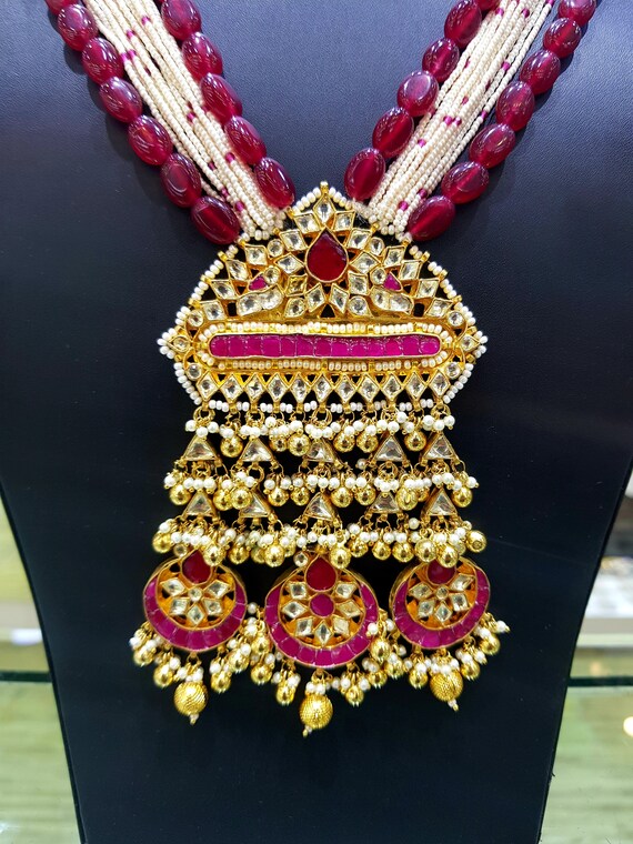 Silver rani deals haar set