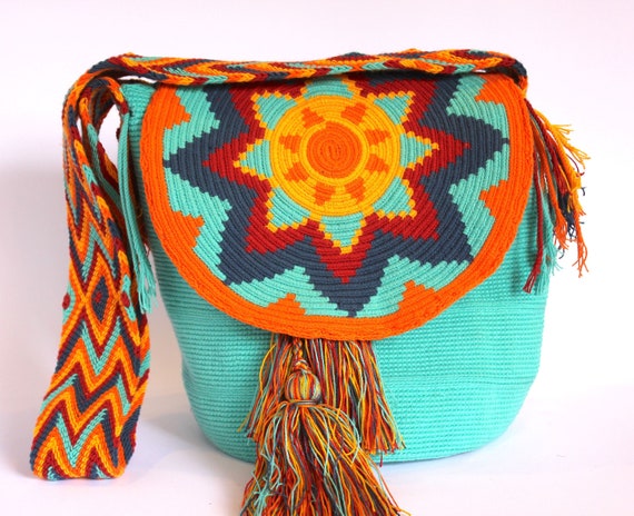 estar impresionado triunfante Calendario Mochila Wayuu Crochet Bag Handmade in Colombia Crossbody - Etsy