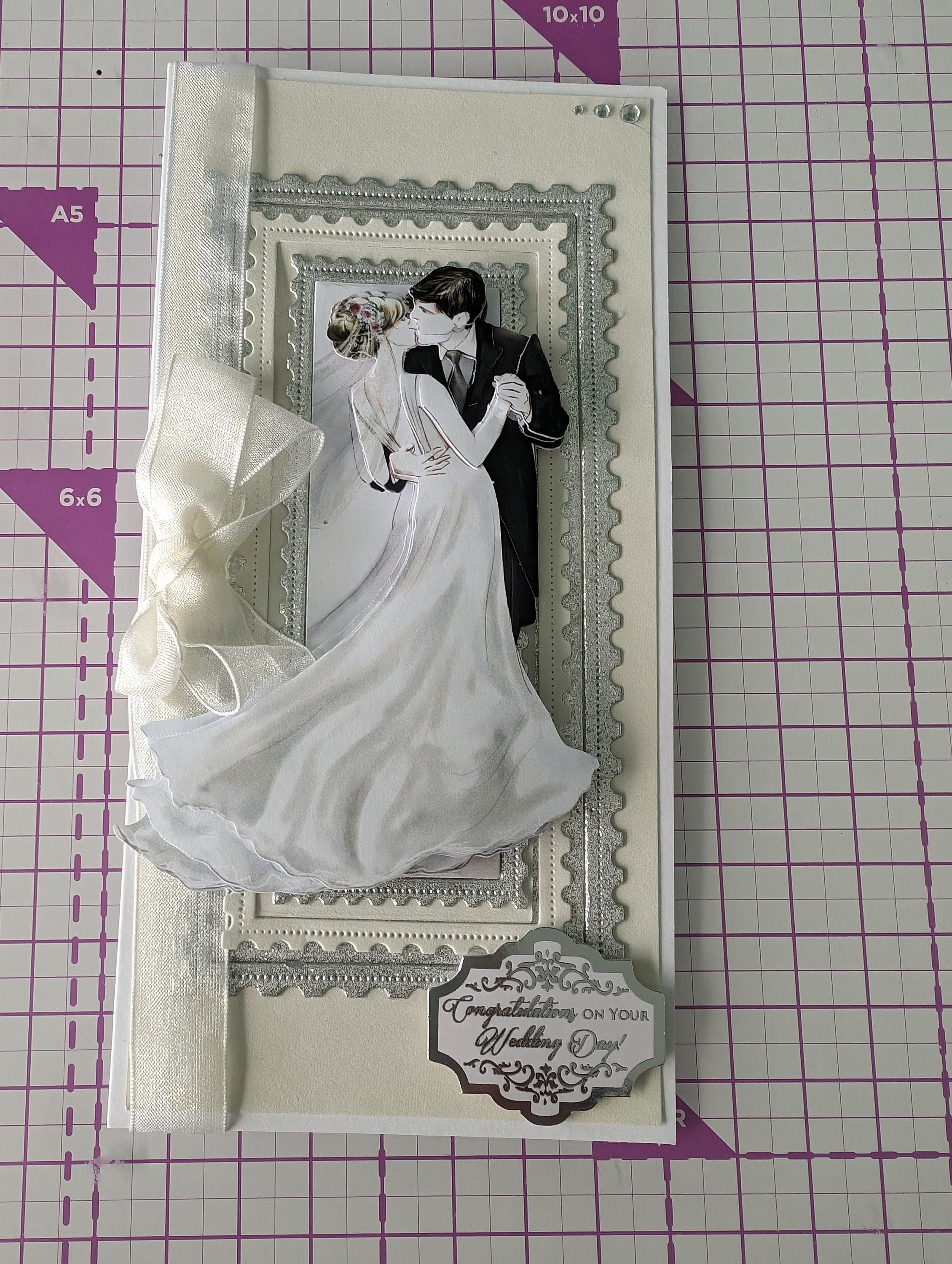Decoupaged Wedding Cards, Handmade Congratulations Card - Etsy UK