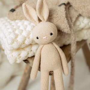 Crochet bunny toy - handmade toys - newborn gift - first baby toys - baby cuddle toy - baby shower gift - bunny toy - keepsake toy
