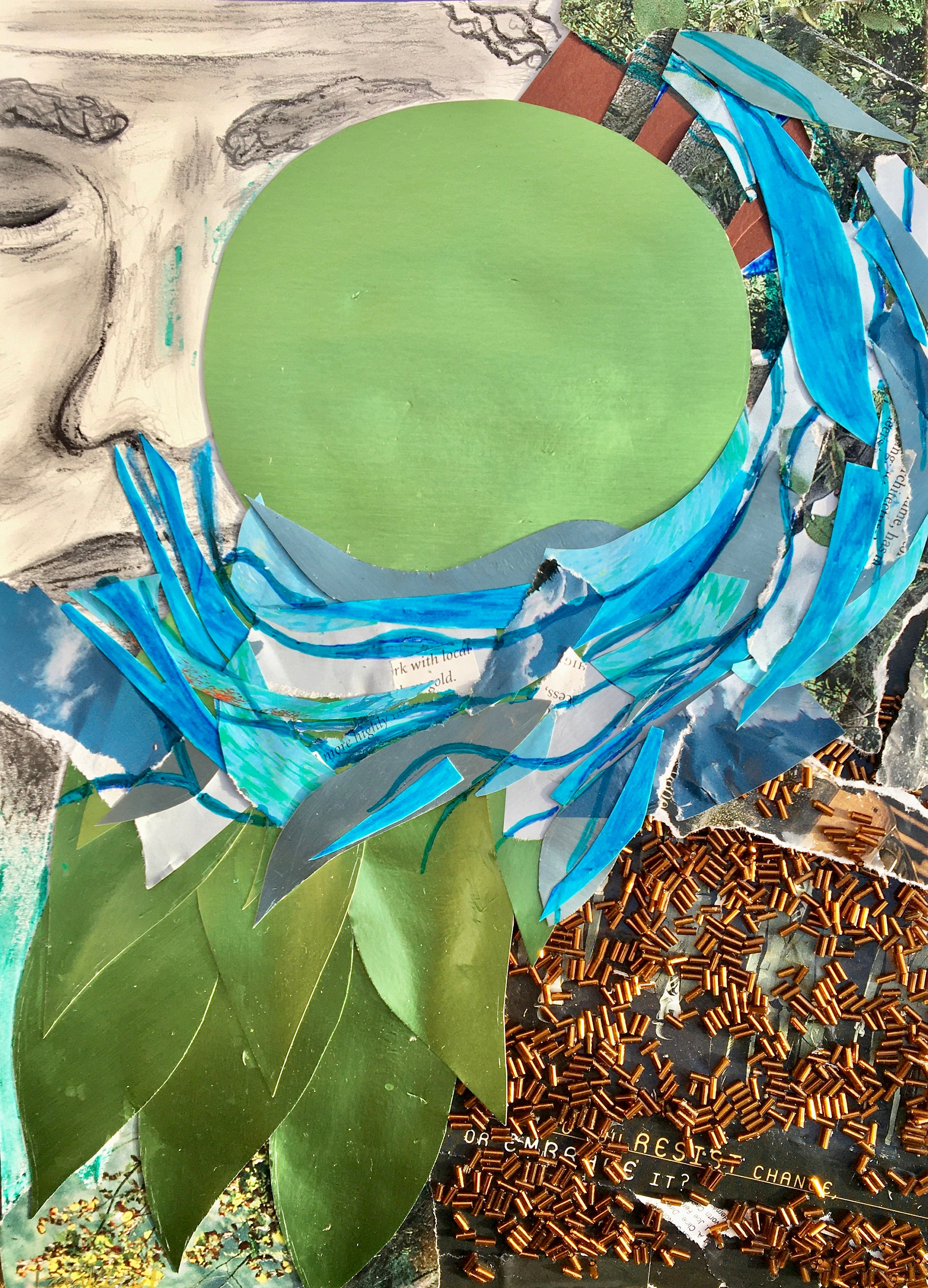 Nature Collage Art Print From Now... Collection Etsy