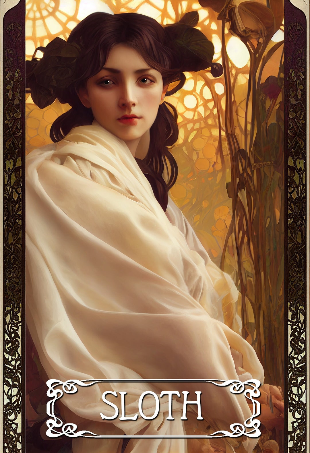 Sloth, One of the Seven Deadly Sins. - Etsy