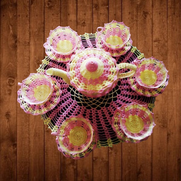 Crochet Tea Set Etsy