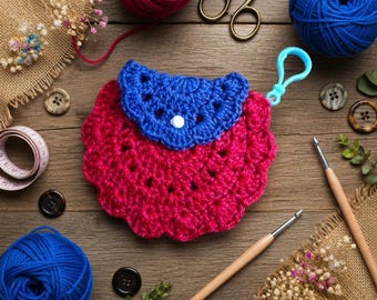 crochet mini bag pattern, crochet bag keychain, Tote bag keychain, crochet purse keychain pattern, crochet money keychain pattern