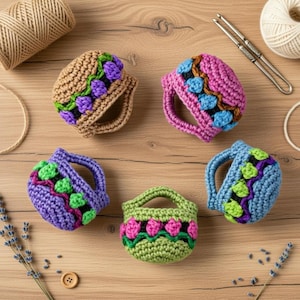 Crochet EarPod Bag Pattern + Video Tutorial | Boho Mini Pouch Charm, AirPod Case, Earbud Holder (PDF Download)