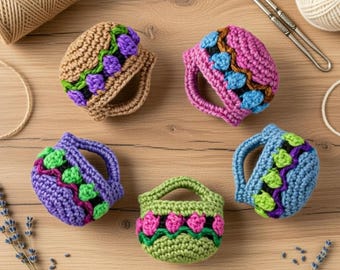 Patroon EarPod-tas gehaakt + videotutorial | Boho mini-etuibedel, AirPod-hoesje, oordopjeshouder (pdf-download)