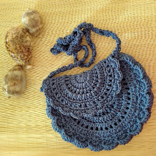 Crochet Half - Circle Bag, Crochet Bag Pattern, Crochet bag handmade, Crochet Purse Pattern, Crochet Handbag Pattern, Crochet Boho Bag Pdf