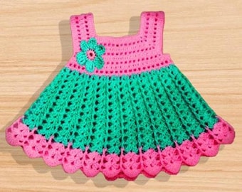 Crochet Baby Dress Pattern,  Pdf Pattern Dress, Crochet Lace Dress, toddler Christmas dress, pink baby dress, Ivory Lace Dress, Up to 2 Year