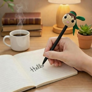 Puppe Bleistift Topper Häkelmuster: Amigurumi Pencil Hold (Instant Download)