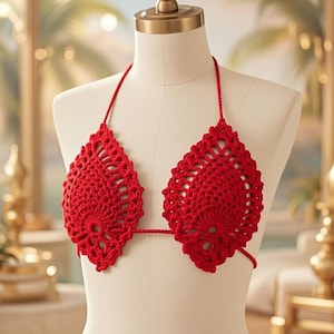 Crochet Pineapple Bra Pattern, Crochet Bikini pattern, Crochet Bra Pattern, Crochet Bikini Bralette, crochet pineapple Pattern, Bikini Top