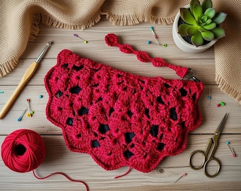 Crochet Half-Circle Bag Pattern: PDF + Video Tutorial, Easy Handmade Boho Purse for Beginners, Stylish Summer Crossbody & Gift Idea