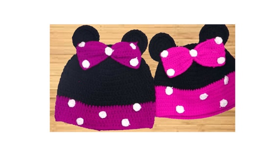 minnie mouse bobble hat