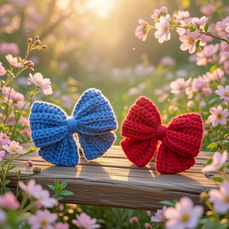 DIY crochet bow for beginners step by step