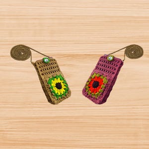 Crochet phone bag with pocket Pattern, Crochet Cell Phone pouch, Crossbody Cell Phone Bag, Crochet Pattern Mobile Case, Crochet Mini Purse