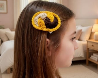 Crochet Hair Clip Pattern: Boho Toddler Hair Bows PDF + Video Tutorial, Easy DIY Hair Accessory, Handmade Gift, Beginner-Friendly