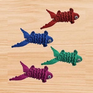 Amigurumi de Pez de Ganchillo, Pez de Ganchillo, Animales Marinos Amigurumi, Amigurumi del Océano, Patrón de Ganchillo de Pez Dorado, Patrón de Amigurumi de Pez