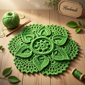 Patroon gehaakt groen kleedje: super volumineus kinderkamertapijt (digitale download)