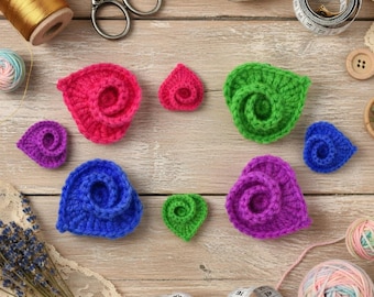 Crochet Heart Pattern + Video Tutorial – Granny Heart Coaster Motif PDF – Instant Download
