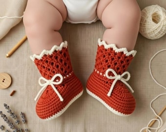 Crochet Boot Pattern: Baby & Woman Slipper, House Shoe (PDF Pattern)