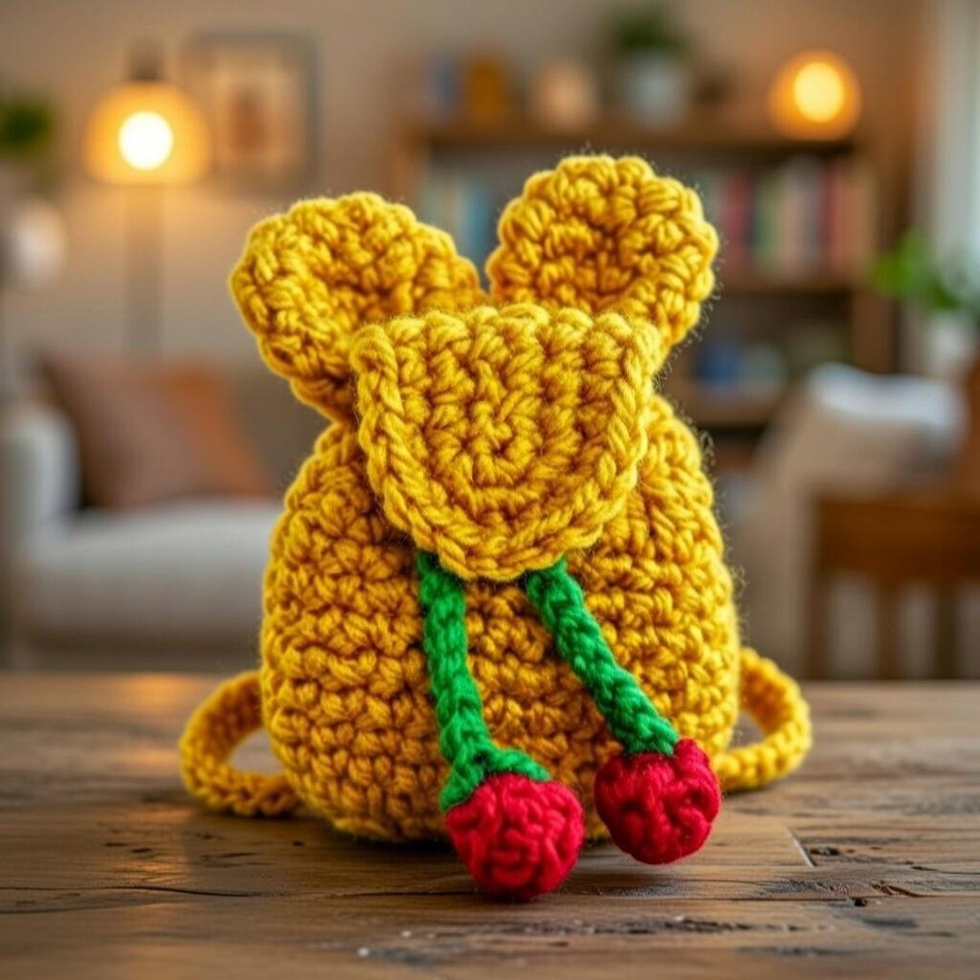 Crochet Mini Backpack Keychain Pattern | DIY Bag Charm PDF + Video ...