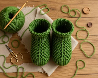 Crochet Baby Bootie Pattern PDF, DIY Baby Shoes Pattern, Easy Crochet Booties, Baby Shoe Pattern, Instant Download Crochet Pattern