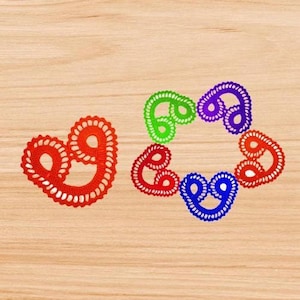 Crochet Heart Coaster Pattern: Granny Square Motif (PDF Download)