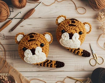 Häkelanleitung für eine Bären-Geldbörse (PDF + Video-Tutorial), Bären-Amigurumi-Beutel, gehäkelter Geldbeutel, Geldbeutel-Schlüsselanhänger, einfache Geldbörsenanleitung