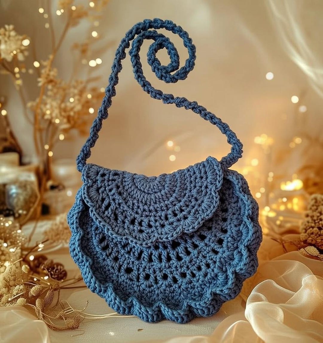 Crochet Half Moon Bag Pattern | Boho Purse PDF + Video Tutorial | Easy ...