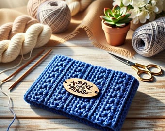 Patrón de tarjetero de ganchillo: Cartera de seda y mini monedero (PDF + videotutorial), bolso fácil de hacer, regalo hecho a mano, ganchillo apto para principiantes.