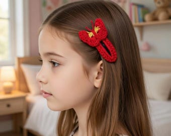 Crochet Butterfly Hair Clip Pattern: Cute DIY Hairpin, Easy Handmade Accessory Tutorial (PDF Download + Video for Beginners)
