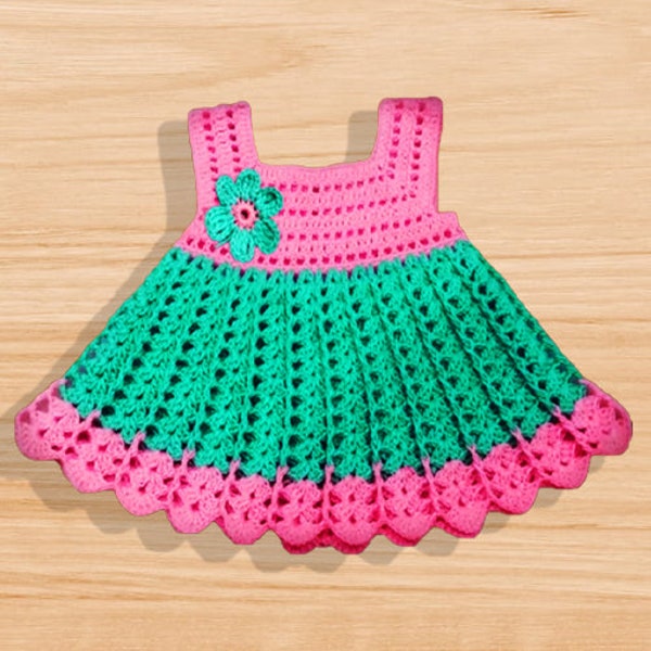 Crochet Baby Dress Pattern,  Pdf Pattern Dress, Crochet Lace Dress, toddler Christmas dress, pink baby dress, Ivory Lace Dress, Up to 2 Year