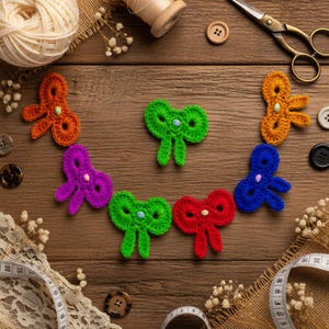 Crochet Bow Pattern PDF + Video Tutorial, Baby Headband Crochet Pattern, Easy DIY Crochet Hair Accessories, Instant Download