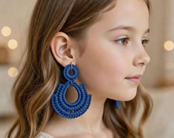 Crochet Earrings Pattern, Teardrop Earrings PDF, Handmade Crochet Jewelry, Nature Inspired Earrings, Photo Tutorial, PDF + Video Tutorial