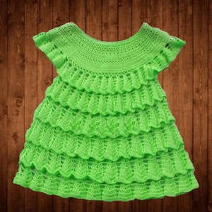 Crochet Baby Dress Pattern: Lacy Infant Outfit PDF + Video Tutorial, Handmade Baby Clothes Preemie to 2 Years, Christening & Gift Idea