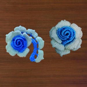 かぎ針編みの花のパターン、多層の花のパターン、かぎ針編みの多層パターン、かぎ針編みの写真チュートリアルパターン、3Dかぎ針編みの花