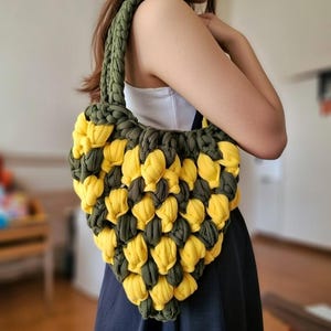 かぎ針編みのマクラメバッグのパターンPDF – DIYかぎ針編みトートバッグ、初心者向けかぎ針編みチュートリアル、ステップバイステップのかぎ針編みバッグ+ビデオチュートリアル