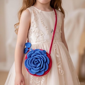 Patrón de bolso de flores 3D de crochet: Bolso de cuerda bohemio (patrón PDF)