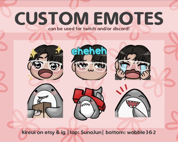 Customized Twitch Emotes Discord Emotes Emote Commissions Etsy